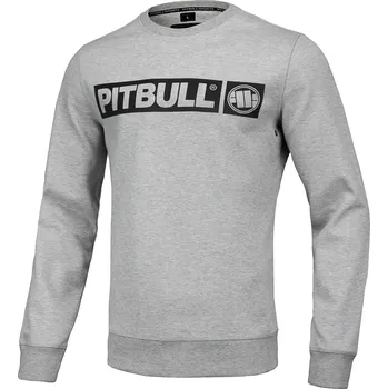 Pánská mikina PitBull West Coast - pánská mikina TANBARK HILLTOP šedý melír 3XL