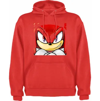 Chlapecká mikina Červená mikina Knuckles Ježek Sonic Velikost: 110/116 - 4/5let