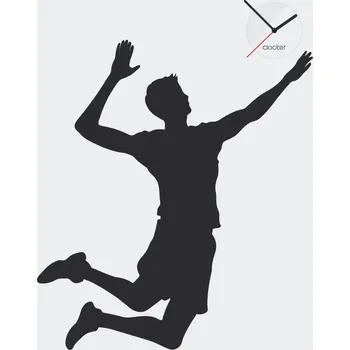 Samolepící dekorace Clocker Nalepovací hodiny Volleyball Barva ciferníku: Bílá