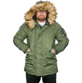 PitBull West Coast - pánská zimní bunda ALDER olivově zelená 2XL