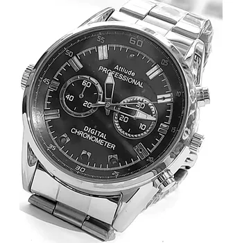 Zabezpečení domácnosti Hodinky s Full HD kamerou a detekcí pohybu Stříbrná