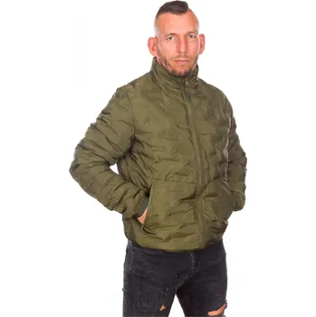 PitBull West Coast - pánská zimní bunda OVERTON tmavě olivová XL