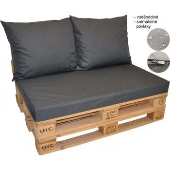 Podsedák Polstry na PALETOVÝ nábytek voděodolné barva graphite 301