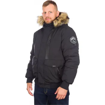 Pánská bunda PitBull West Coast - pánská zimní bunda FIRETHORN černá XL