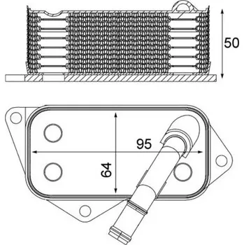 Chladič motoru Olejový chladič, motorový olej MAHLE CLC 12 001S