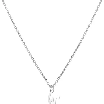 Náhrdelník Šperky4U Ocelový náhrdelník, písmeno - OPD0339-W