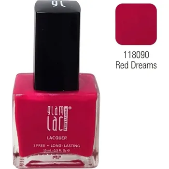 Lak na nehty GlamLac Lak na nehty 118090 Red Dreams 15 ml