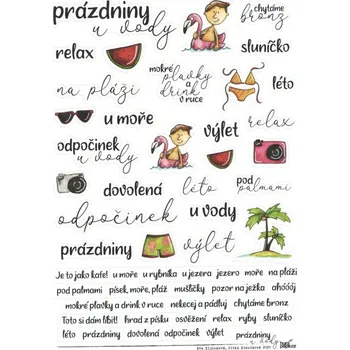 samolepka HuráPapír Samolepky A5 - Prázdniny u vody