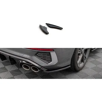 Tuning Splittery zadní boční V.2 Audi S3 Sedan 8Y černý lesklý plast