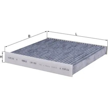 Ventilátor topení a klimatizace Filtr, vzduch v interiéru KNECHT LAK 859