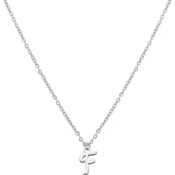 Šperk Šperky4U Ocelový náhrdelník, písmeno - OPD0339-F