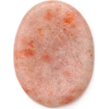 Masážní kámen Sluneční kámen masážní hmatka proti stresu cca 3,3 až 3,7 cm