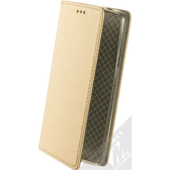 Pouzdro na mobilní telefon 1Mcz Magnet Book flipové pouzdro pro Nokia 3.1 zlatá (gold)