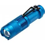 Högert Kapesní svítilna hliníková, 1*AA/1*14500 3,7 V (bez baterie), 5 W, 250 lm, IP20, 200 m