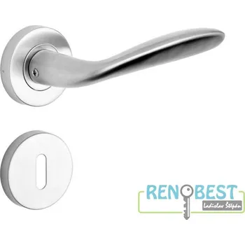 Dveřní kování ROSTEX Dveřní kování NAPOLI Provedení: pro klíč - BB, Povrchová úprava: nerez mat