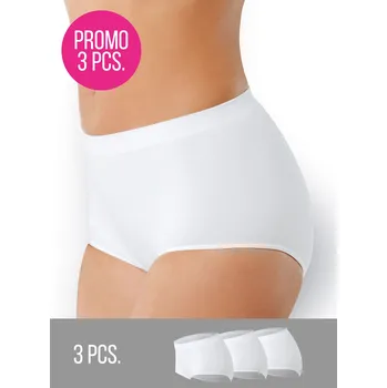 Kalhotky 3PACK- Kalhotky s vyšším pasem Culotte Intimidea Barva: Bílá, Velikost: M/L