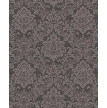 Tapeta Černá vliesová tapeta se zámeckým vzorem, OTH004, Othello, Zoom by Masureel