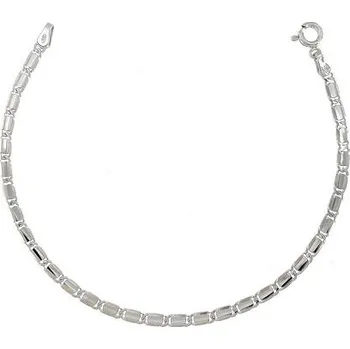 Náramek Stříbrný náramek žiletka se žlábkem délka náramku 19cm