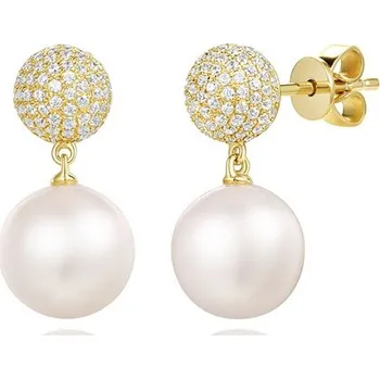 Náušnice Zlaté náušnice AURINO se zirkony E25362QPFW4Y-3