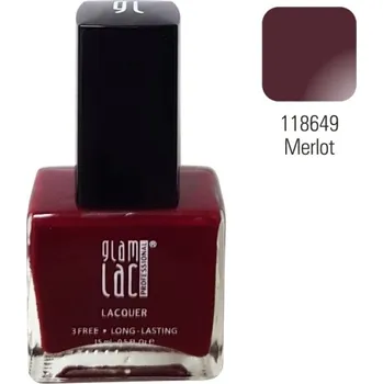 Lak na nehty GlamLac Lak na nehty 118649 Merlot 15 ml