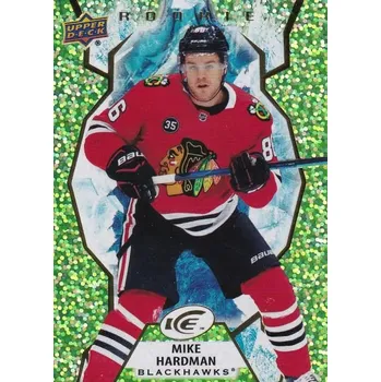Sběratelská karetní hra insert RC karta MIKE HARDMAN 21-22 UD Ice Green číslo 129