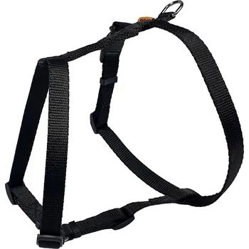Postroj pro psa BAFPET Kšíry JEDNOBAREVNÉ ve tvaru H Barva: Černá, Rozměr: 15mm x OK 29-45cm, OH 37-57cm 18421J