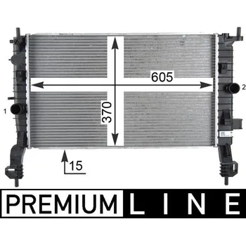 Chladič motoru Chladič, chlazení motoru MAHLE CR 2119 000P