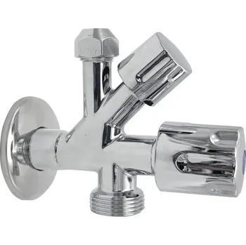 Bruckner Kombinovaný ventil 1/2"x3/4"x3/8", chrom (kombiventil)