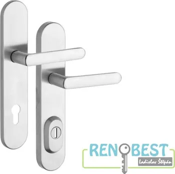 ROSTEX Bezpečnostní kování RX 4-50 EXCLUSIVE Rozteč: 72 mm, Provedení: klika/klika, Povrchová úprava: chrom - nerez