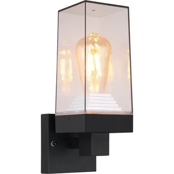 Venkovní osvětlení Globo 37370 | GABBA venkovní svítidlo | 1x E27 | IP44 | černá | Š: 11 cm |