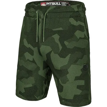Pánské kraťasy PitBull West Coast - pánské šortky DURANGO DILLARD olivově zelené S