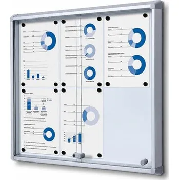 Uzamykatelná vitrína s posuvnými dveřmi - protipožární, Formát: 6 x A4 SCSL6xA4