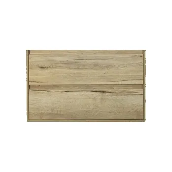 Koupelnový nábytek Koupelnový nábytkový set Porto 90 cm s keramickým umyvadlem a zrcadlem dub přírodní