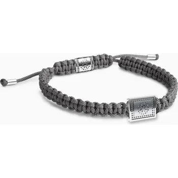 Náramek Korbička Šperky Náramek Summer 005 - Bez kamenů, látka šedá