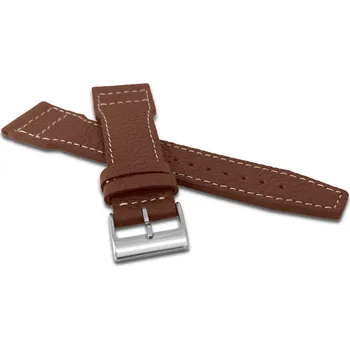 Zúžený hnědý řemínek LAVVU CUT z luxusní kůže Top Grain LSEAE Šířka řemínku: 20mm