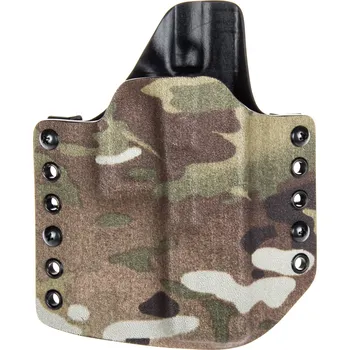 Příslušenství pro sportovní střelbu RH Holsters OWB - Glock 17/22/31 - vnější kydexové pouzdro - poloviční sweatguard - multicam/černá Pouzdro je pro: Levák