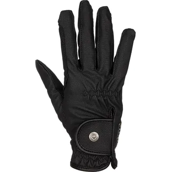 Vybavení pro jezdce EQUESTRO Rukavice jezdecké Soft Equestro, pro dospělé, černé 6,5