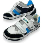 Camo Chlapecké modré tenisky na suchý zip 03 Barva: Bílá, Velikost: 24