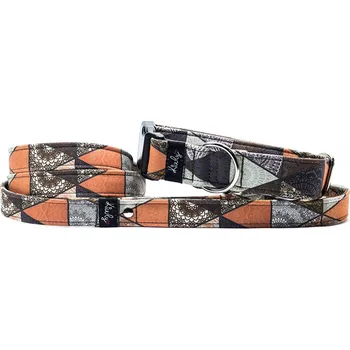 Obojek pro psa Obojek HAPPYZOO BY KIWLY softshell Trojúhelníky 2 2,5x27-40cm