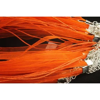 Korálek Šňůrka na krk s šifonem č. 51