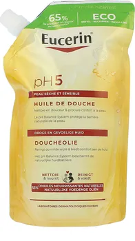 Sprchový gel Eucerin pH5 sprchový olej pro suchou a citlivou pokožku náhradní náplň 400 ml