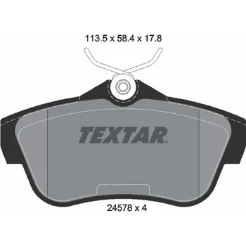 Brzdová destička Sada brzdových destiček, kotoučová brzda TEXTAR 2457803
