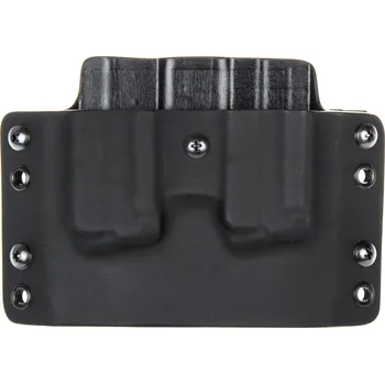 Příslušenství pro sportovní střelbu RH Holsters OWB - Walther PPS M1/M2 - vnější kydexové pouzdro na 2 zásobníky - plný sweatguard - černá/černá Umístění pouzdra: Levý bok (pravák)