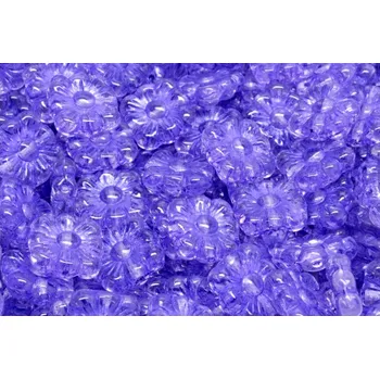 Korálek Korálky čtvercové kytičky 3134 (11x11mm)