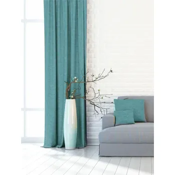 Závěs DekorTextil Dekorační látka nebo závěs Blackout žíhaný - tyrkys ROZMĚR: hotový závěs (v x š): 240 x 138 cm - 1 ks