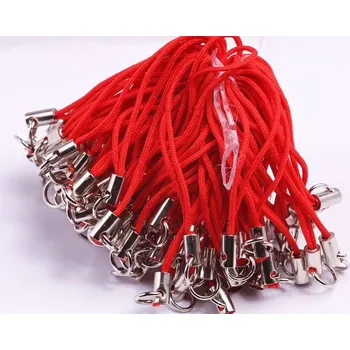 Korálek Šňůrka na mobil červená č. 18