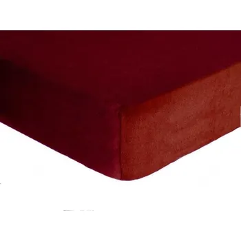 Prostěradlo DekorTextil Napínací prostěradlo FROTÉ Premium tmavě hnědé ROZMĚR: (š/d/v) 200 x 220 x 20 cm