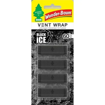 Vůně do auta Osvěžovač vzduchu WUNDER-BAUM WENT WRAP Black Ice
