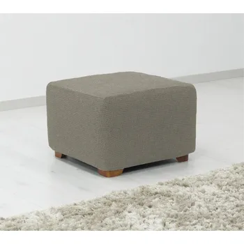 Napínací potah DekorTextil Potah multielastický na taburet Denia - světle šedý