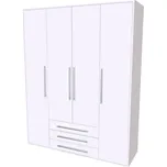 Nábytek Mikulík Skříň ELITE XL - bílý lesk, antracit, aj.